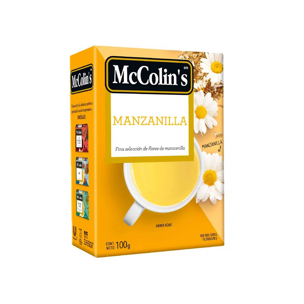 Infusión Manzanilla Mc Collin's 100 unidades Inversiones World Import